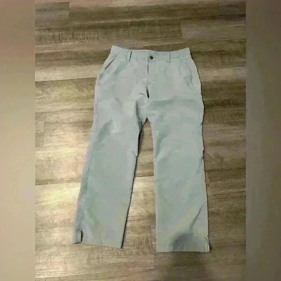 under armour gray golf pants dress pants  size 34/30 - Picture 1 of 5